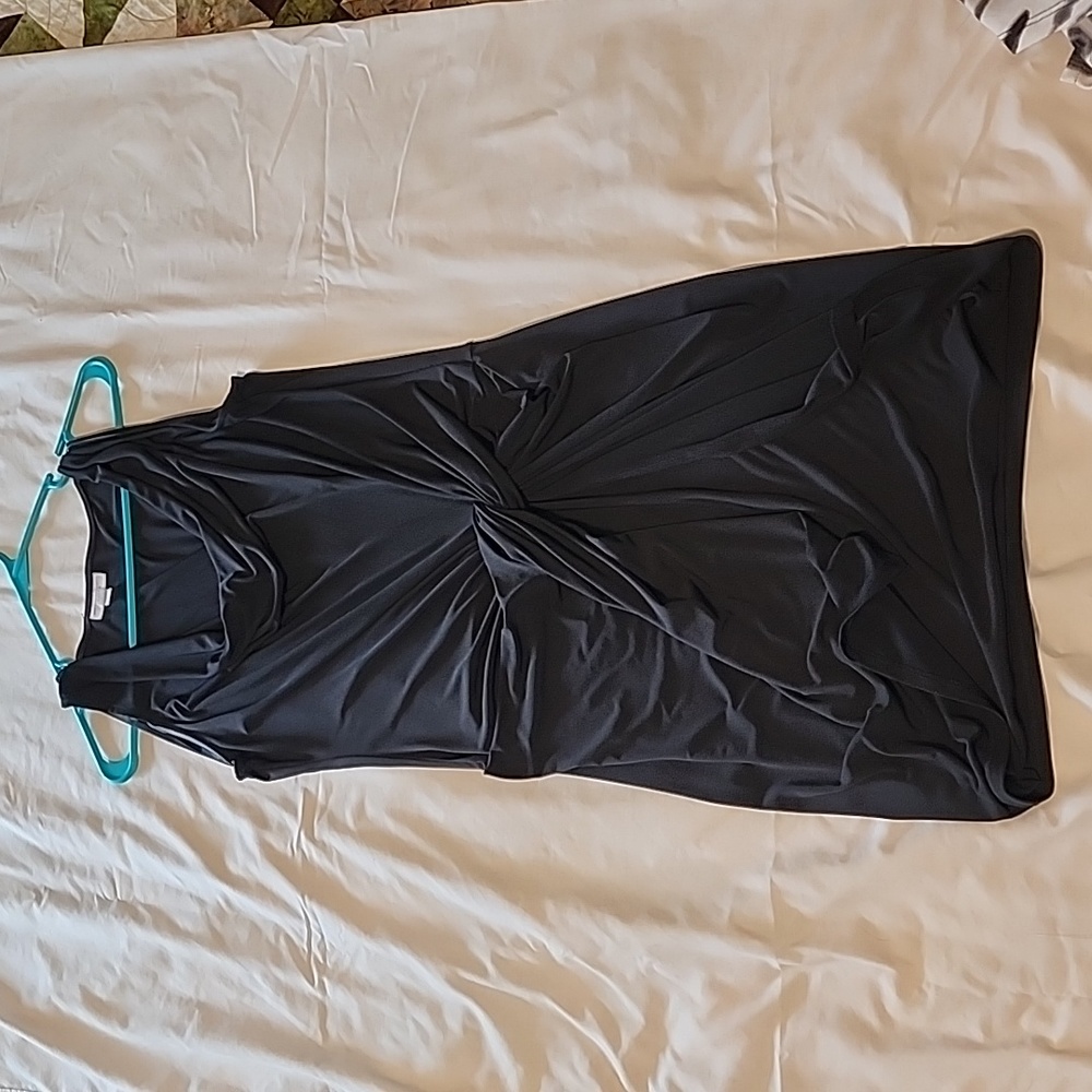 Black NY Co Cowl Neck dress.